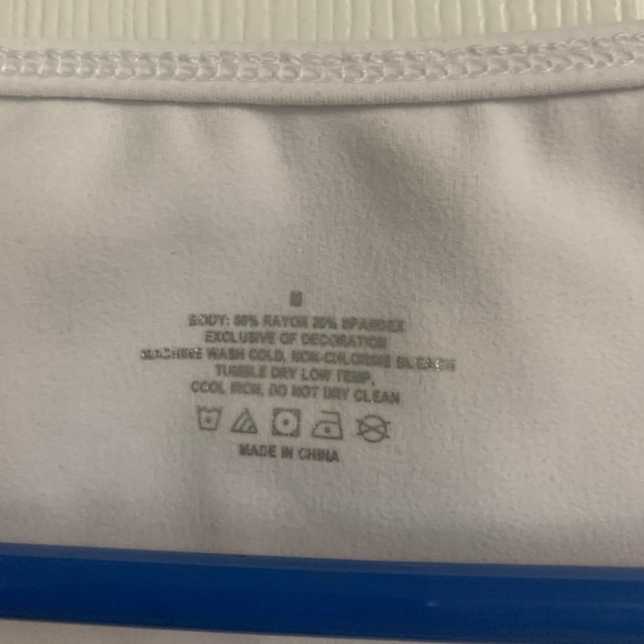 White Square Neck Bodysuit - Picture 2 of 4